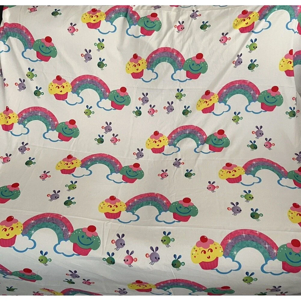 Dreamworks Trolls Show Me a Smile Twin Bed Flat Sheet Only